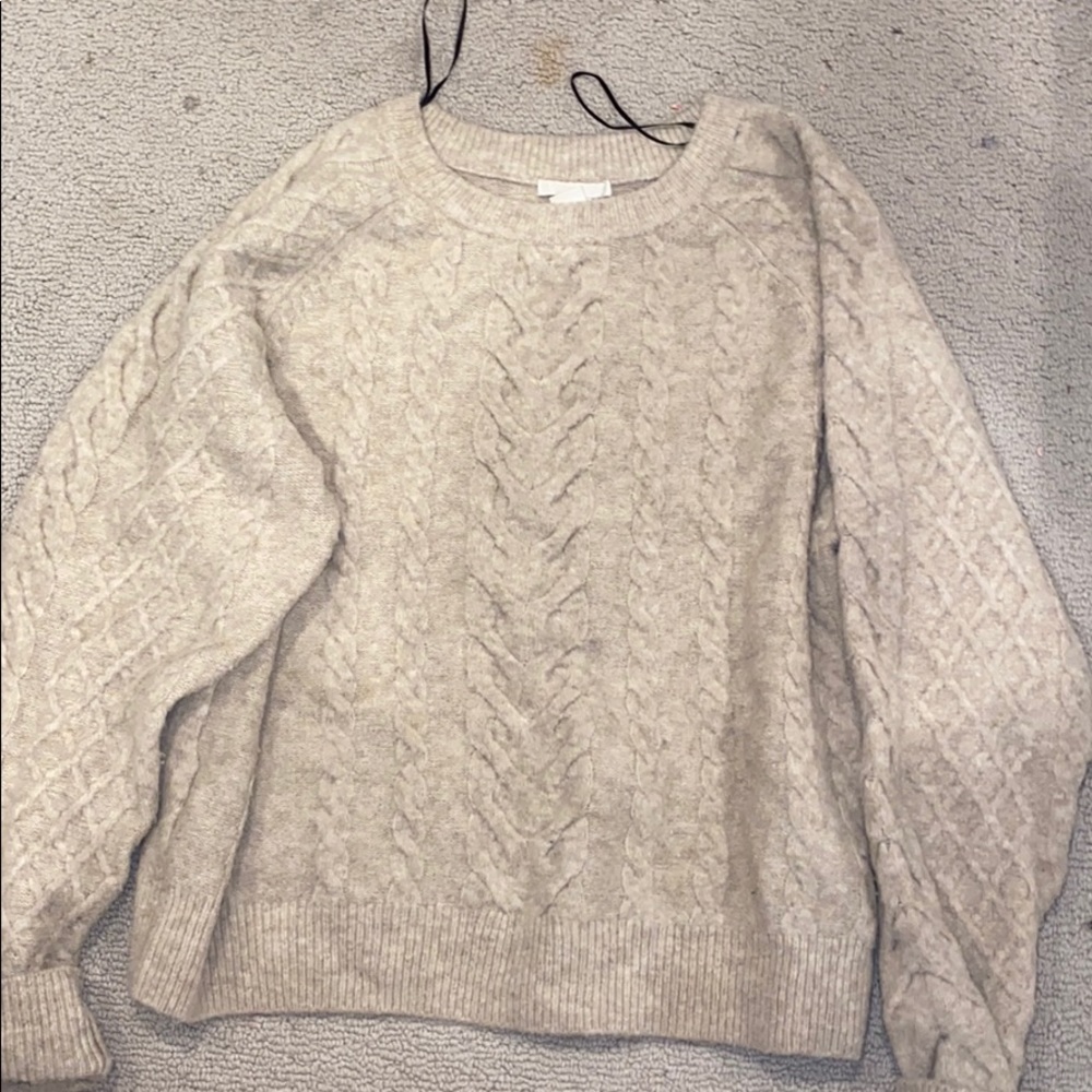 H&M cable knit sweater